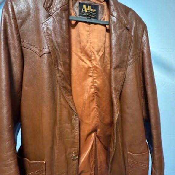 Vintage Adler leather Mfg. Co made in California size size 42 - Picture 5 of 9